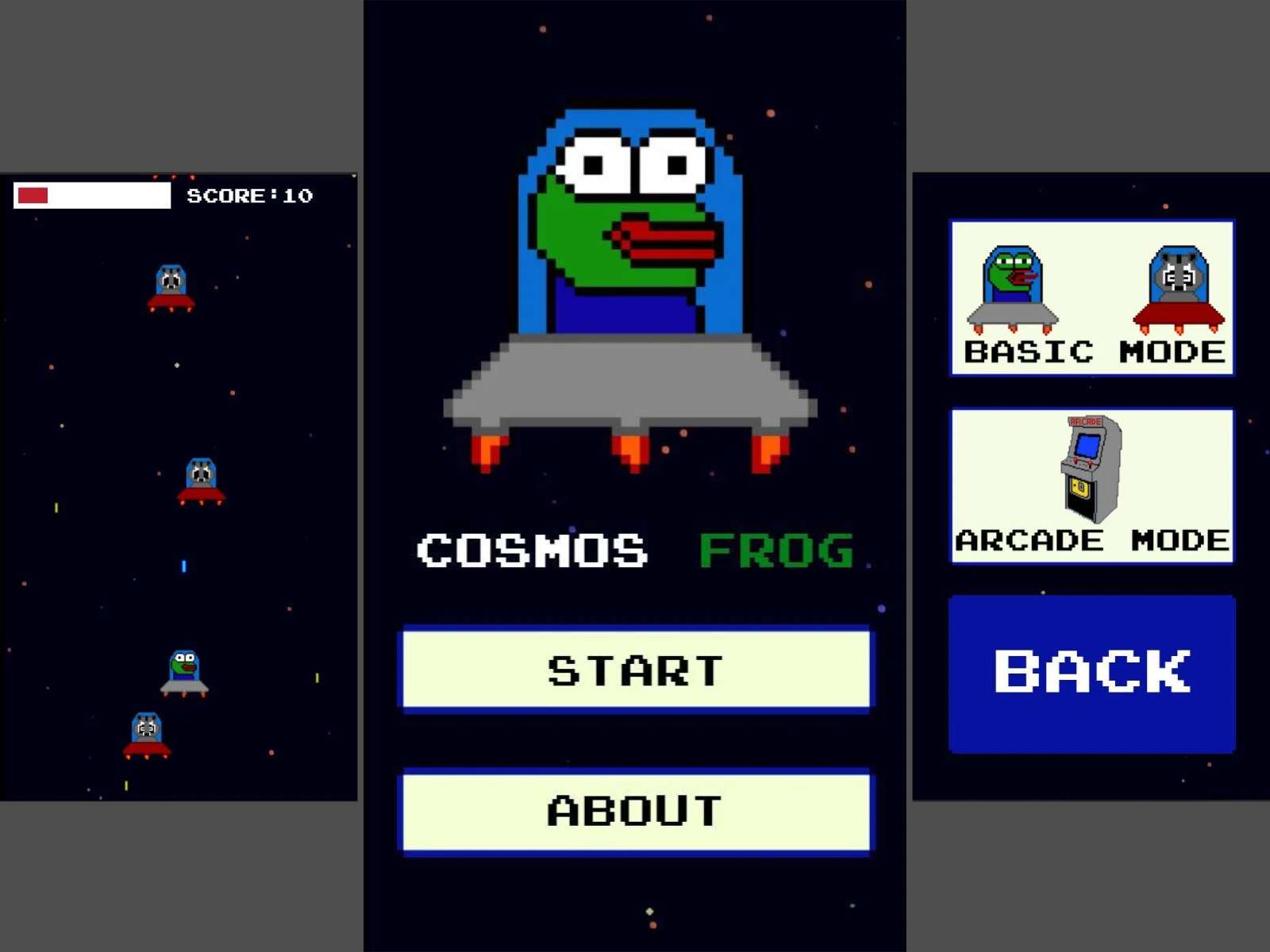 Hra Cosmos Frog